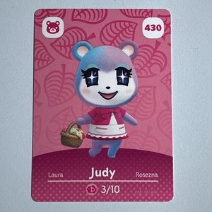 Animal Crossing Amiibo Card - Judy - 430
